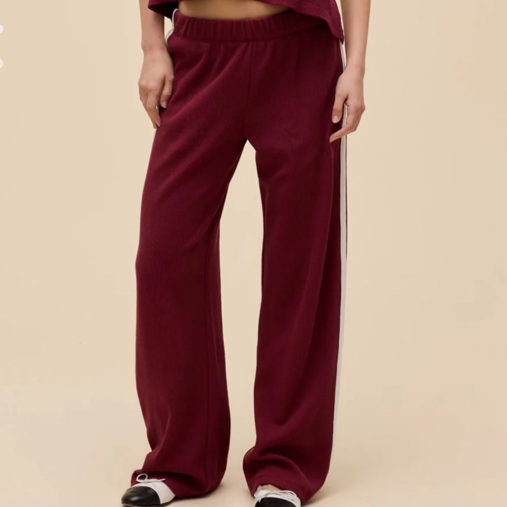 Daydreamer Thermal Burgundy Track Pants